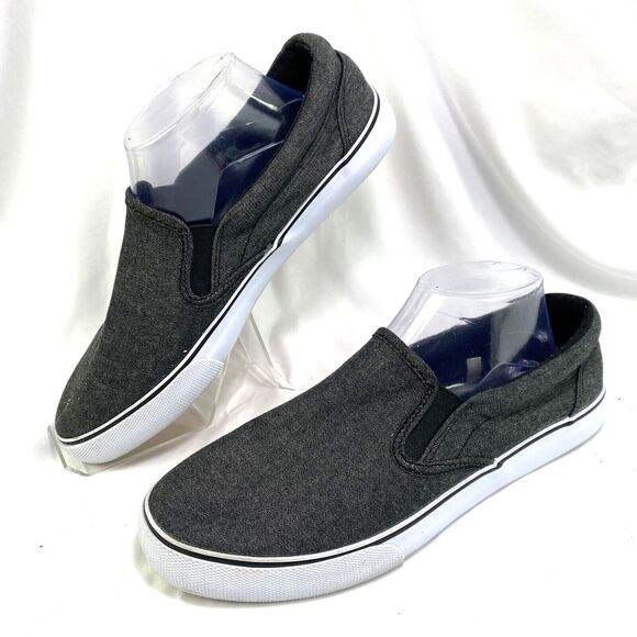 Goodfellow & Co Men's Size 8 Slip-on Shoes Casual Sneakers Charcoal Gray Canvas - Picture 1 of 9
